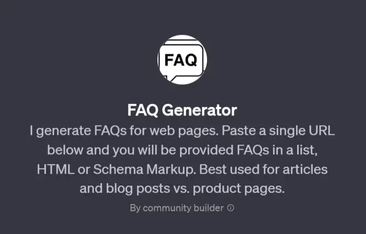 FAQ Generator